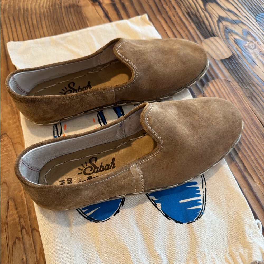 Sabah Tan Suede Loafers NEW/Rare